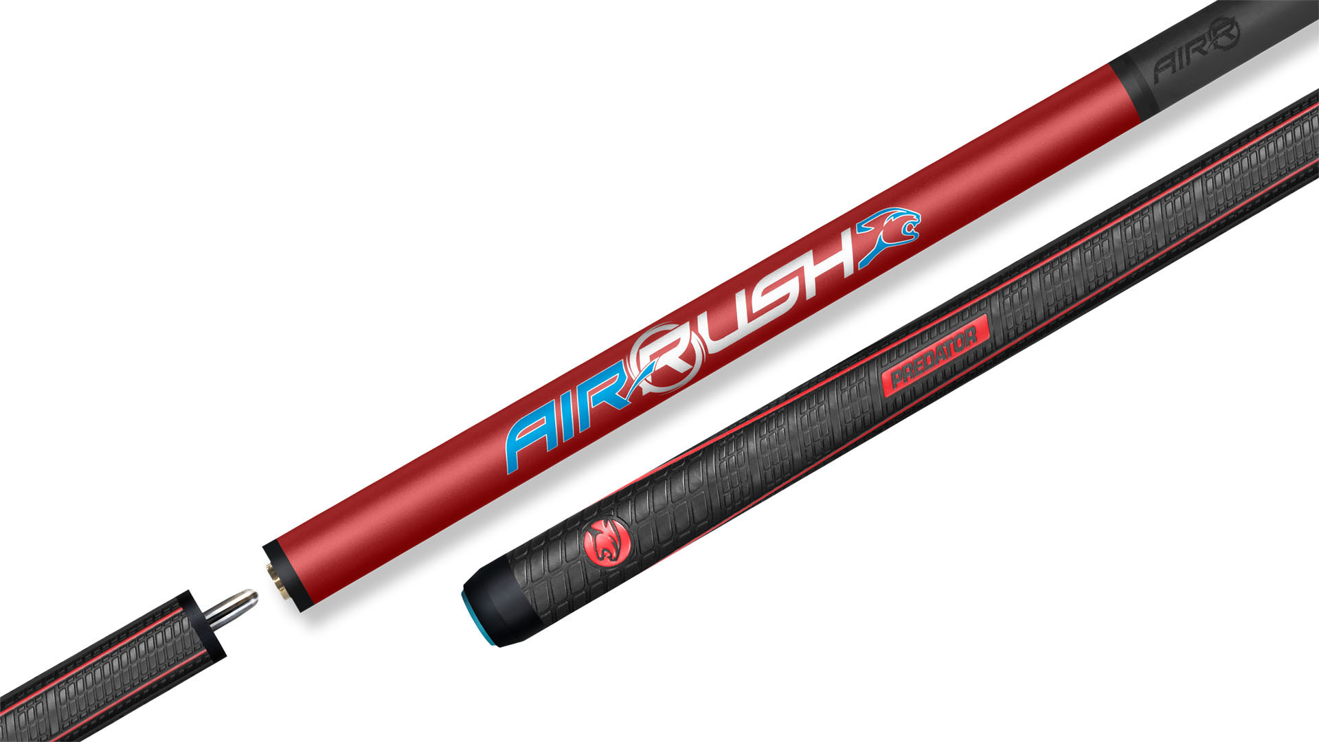 Predator Air Rush Red Jump Cue - Sport Wrap - The Billiard Store