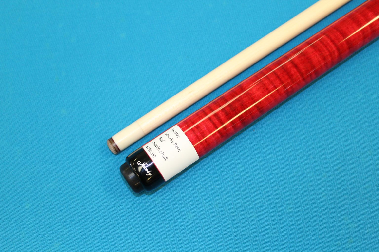 Jacoby Custom Sneaky Pete Red Pool Cue The Billiard Store